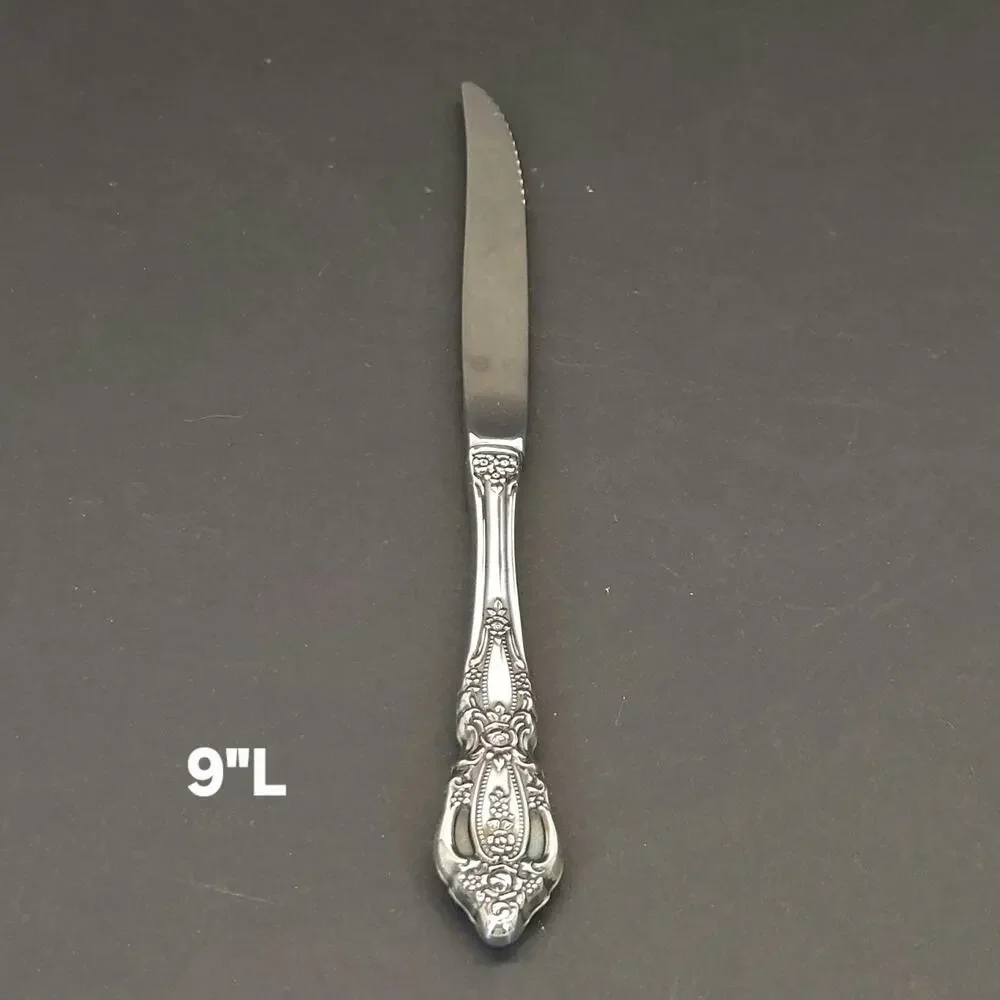 Oneida Deluxe Monte Carlo Stainless Hollow Knife Ornate Baroque Replacement 5pcs